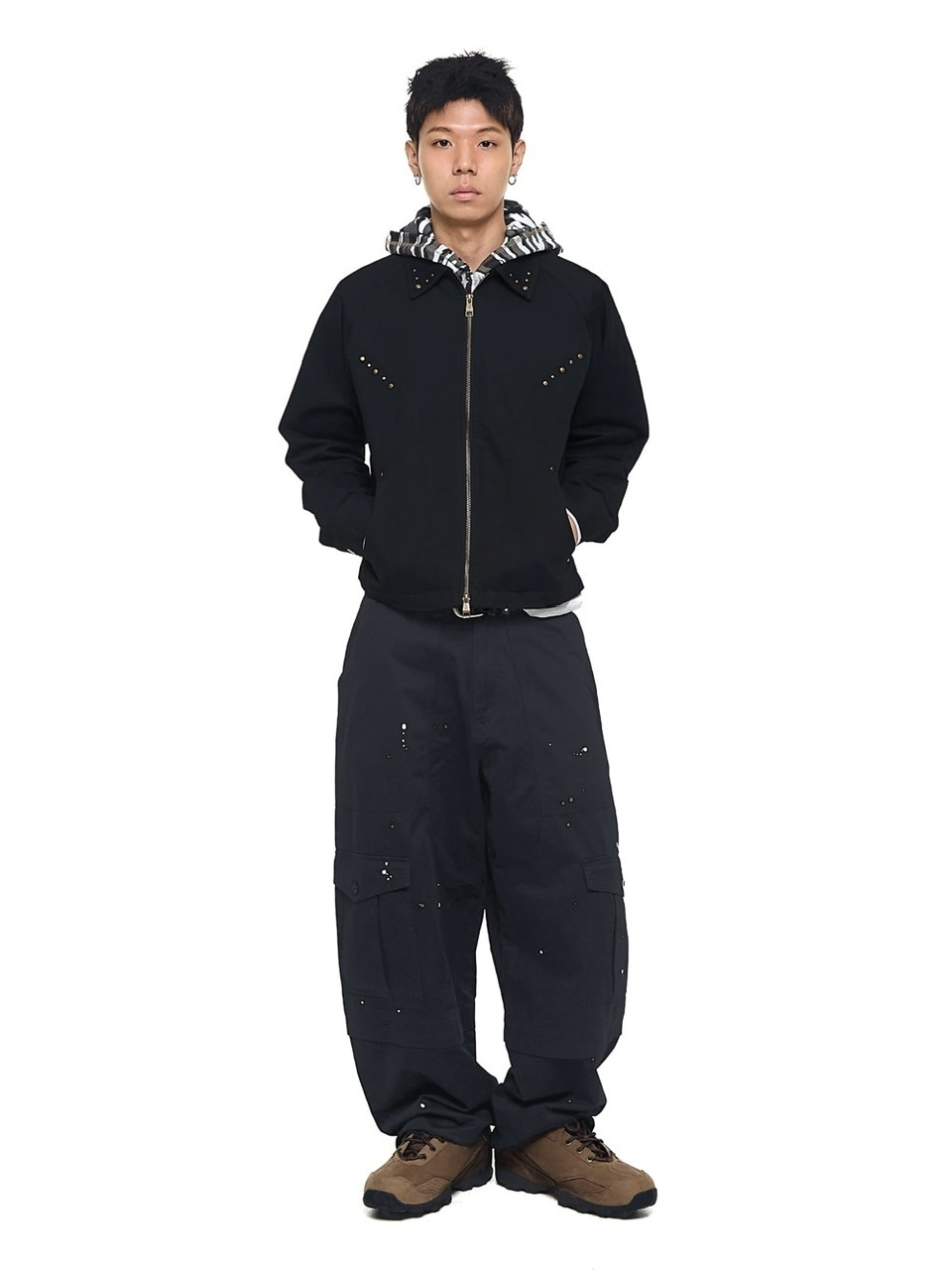 AAKAM】Incision Studded Cotton Jacket | OUR BRAND,AAKAM | PRESSING