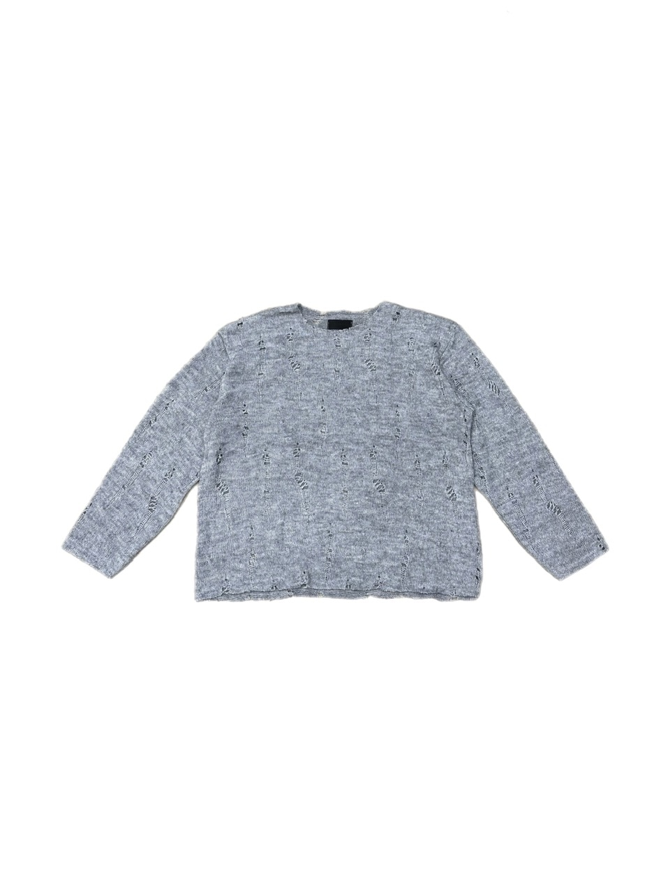 WEB限定カラー 大阪店WEB限定受注制【Chikashitsu +】damage mohair knit コミック・アニメ