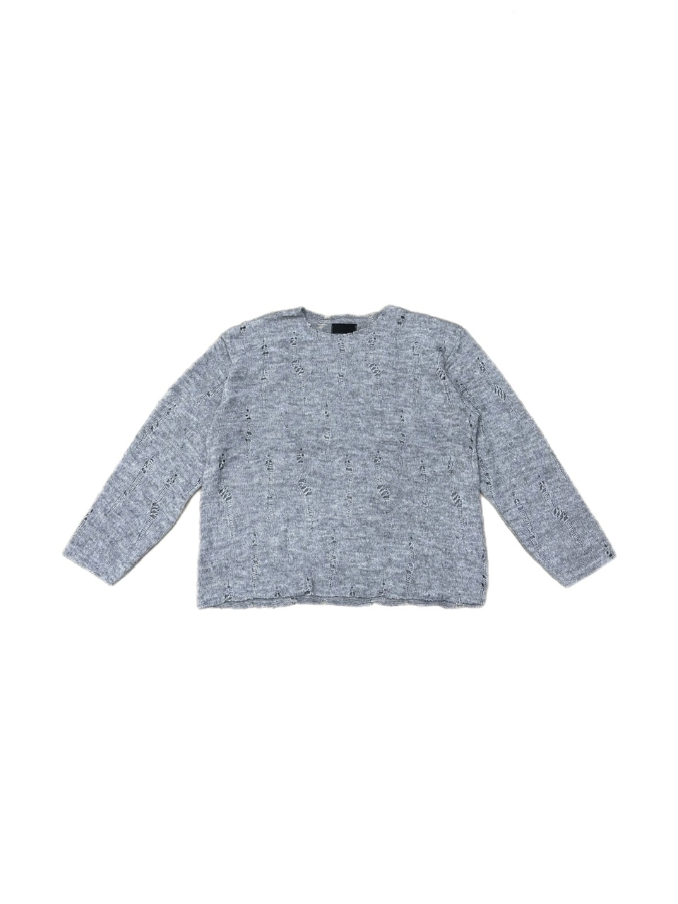 WEB限定受注制【Chikashitsu +】damage mohair knit (3color)