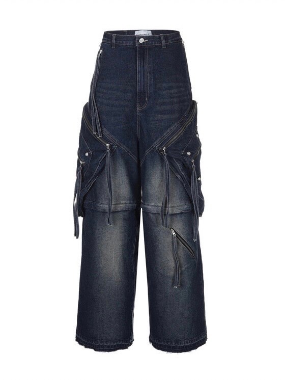 Surgery デニムパンツ surgery ロングレングスデニム y2k パンク