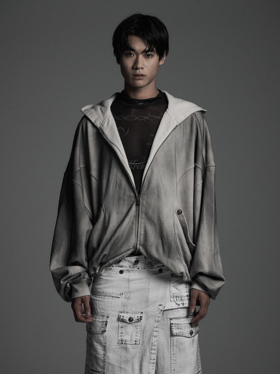 Rosen Kreuz】CYCLEYOKE ZIP UP HOODIE | OUR BRAND,Rosen Kreuz