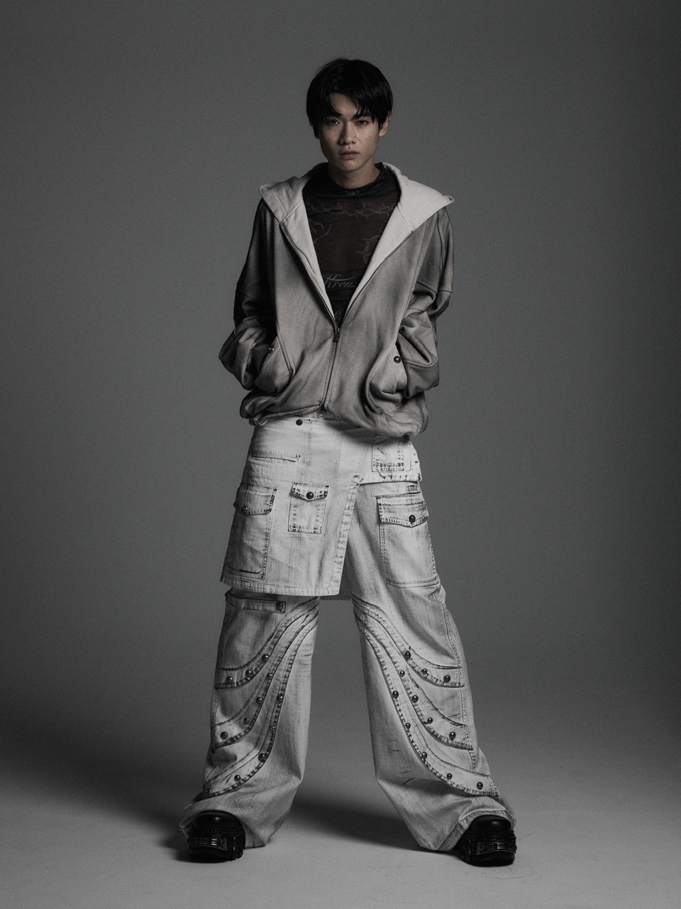 【Rosen Kreuz】CYCLEYOKE ZIP UP HOODIE Rosen Kreuz】CYCLEYOKE ZIP UP HOODIE | OUR BRAND,Rosen Kreuz