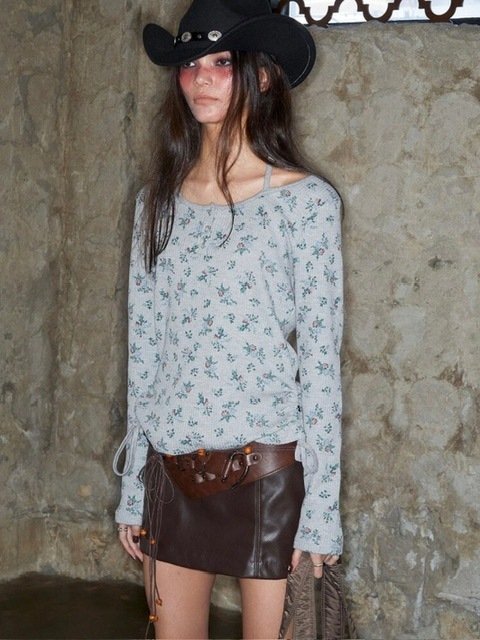 5/19再入荷【NOT KNOWING】ROSE HALTER STRAP TOP / 【ノットノー