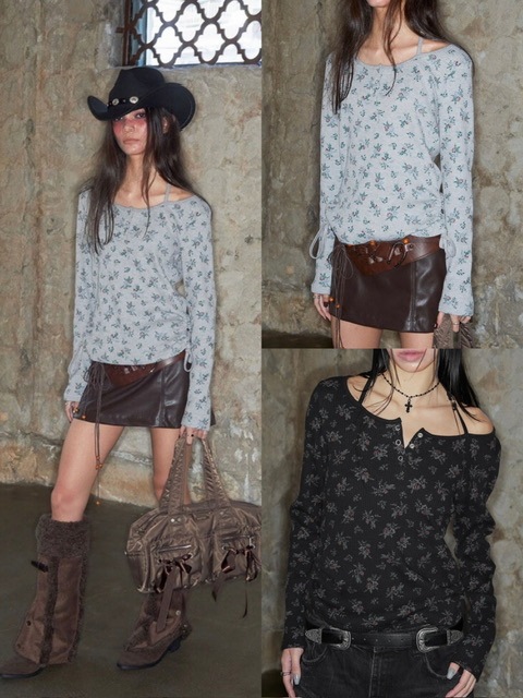 NOT KNOWING】ROSE HALTER STRAP TOP / 【ノットノーイング】ローズ