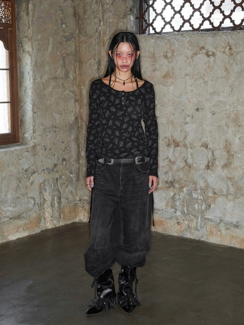 5/19再入荷【NOT KNOWING】ROSE HALTER STRAP TOP / 【ノットノー