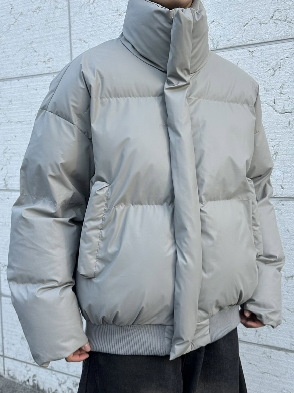 【LUV CODE】high neck padding jacket (2color)