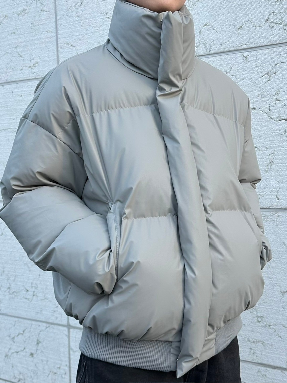 【LUV CODE】high neck padding jacket (2color)