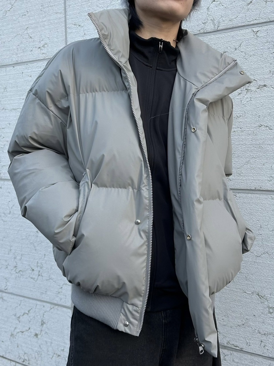 【LUV CODE】high neck padding jacket (2color)