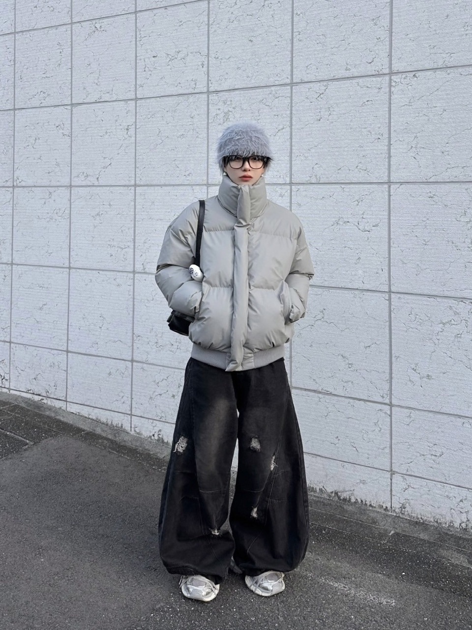 【LUV CODE】high neck padding jacket (2color)