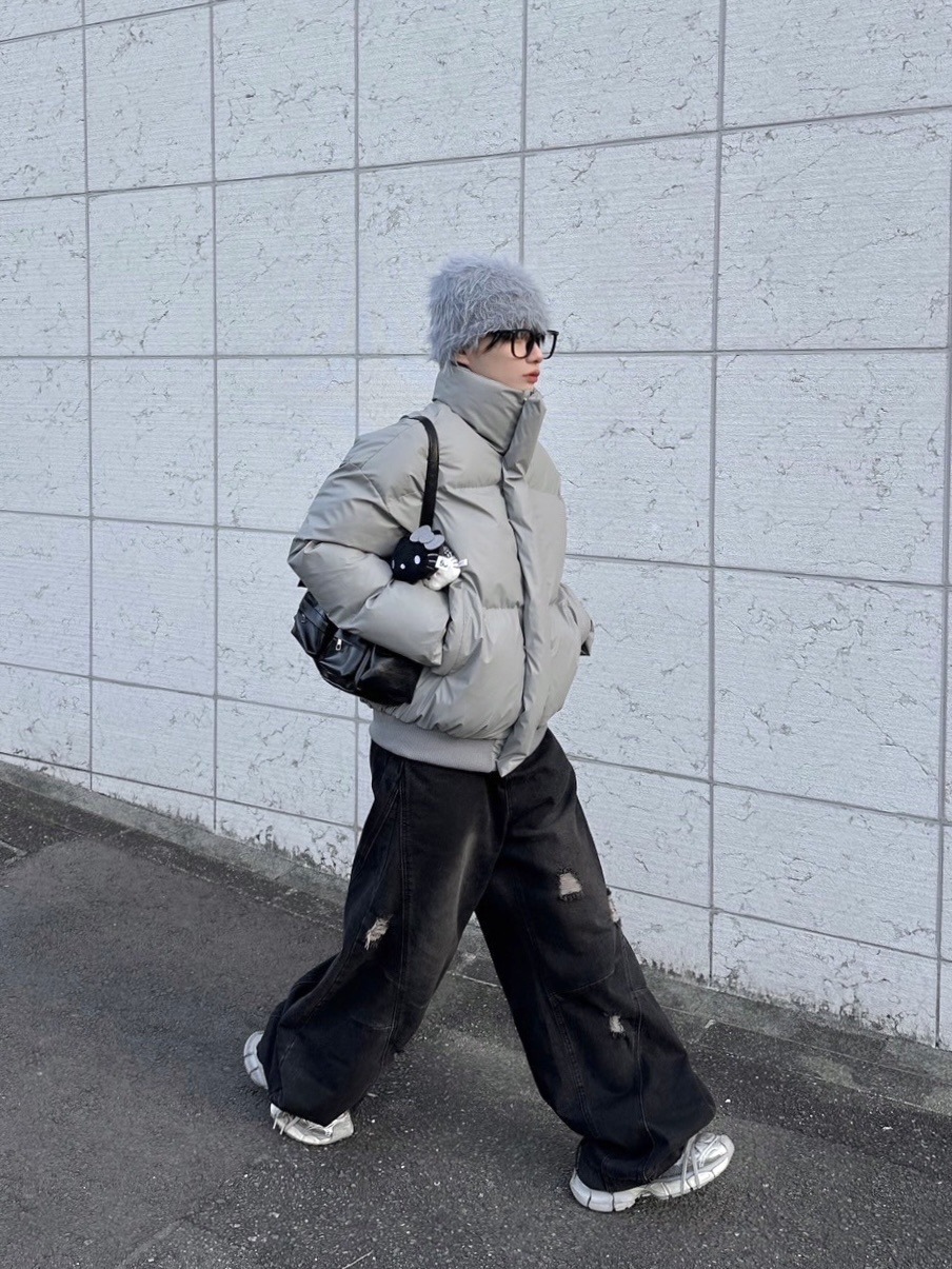 【LUV CODE】high neck padding jacket (2color)