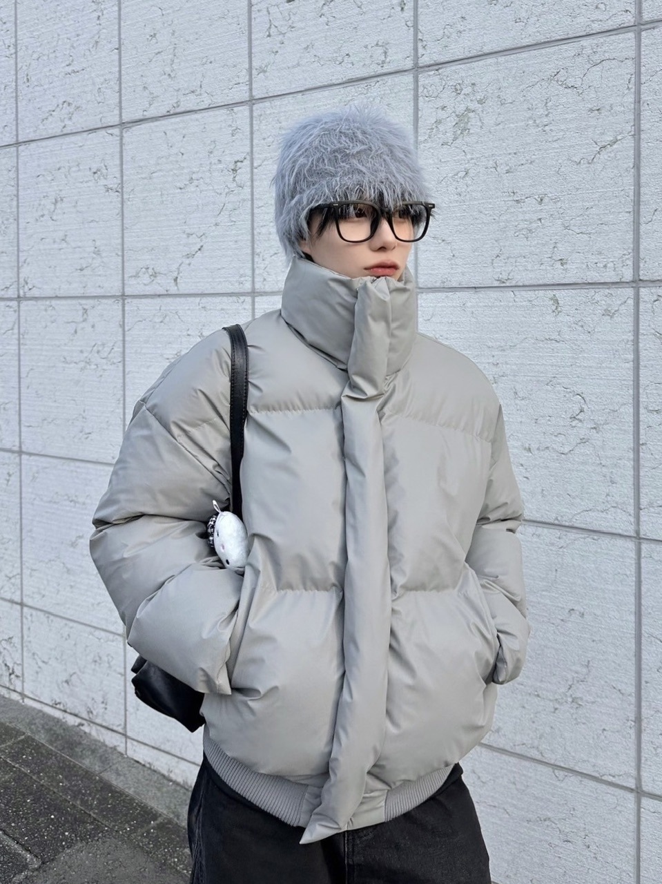 【LUV CODE】high neck padding jacket (2color)