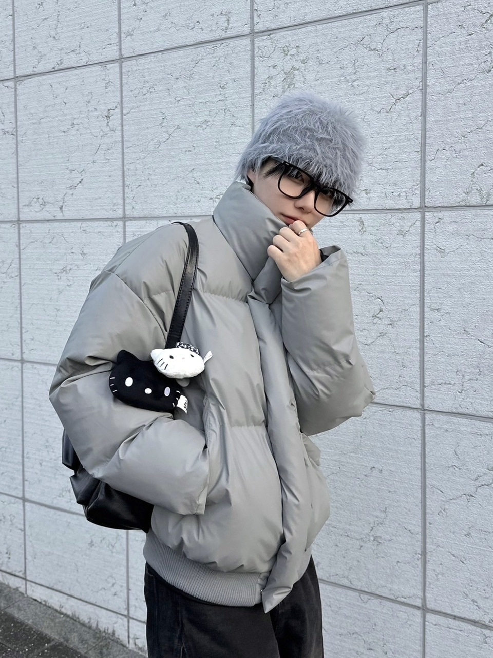 【LUV CODE】high neck padding jacket (2color)