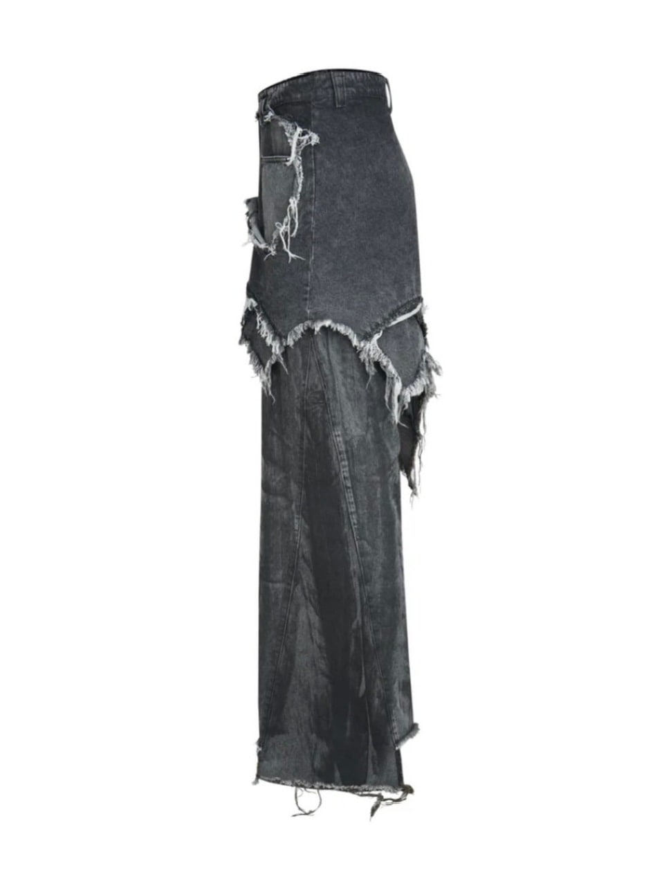 Cozy world Wide】OSAMA GREY DIRTY SKIRT PANTS | OUR BRAND