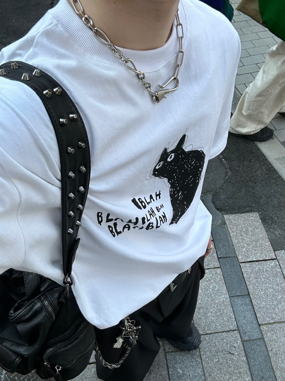 大阪店WEB限定【Chikashitsu +】heavy weight cat t-shirt (2color)