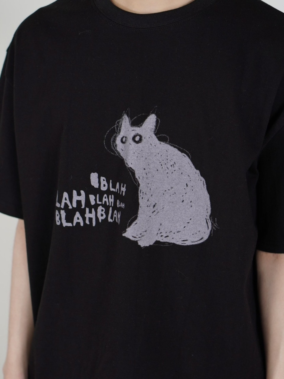 大阪店WEB限定【Chikashitsu +】heavy weight cat t-shirt (2color)