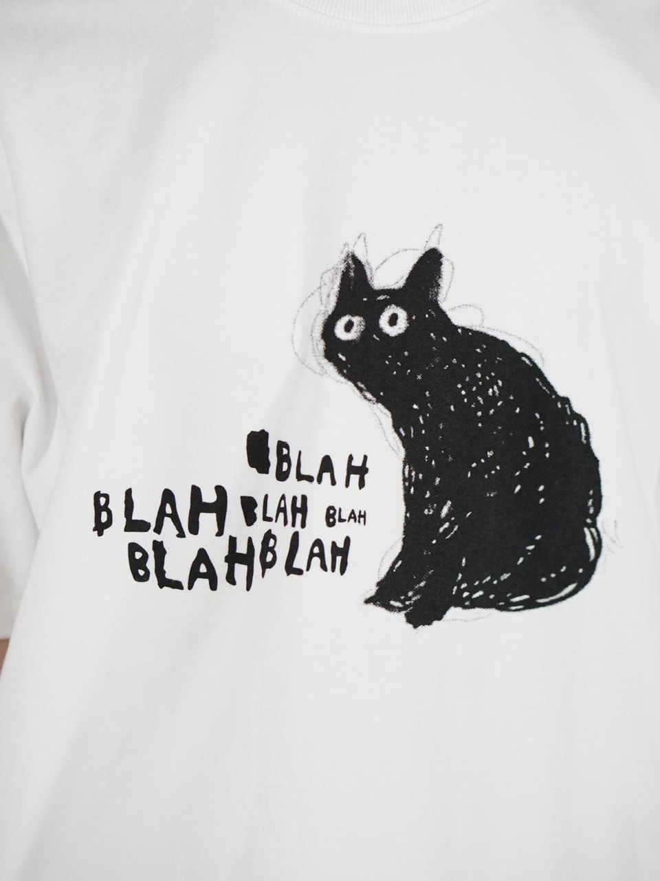 大阪店WEB限定【Chikashitsu +】heavy weight cat t-shirt (2color)