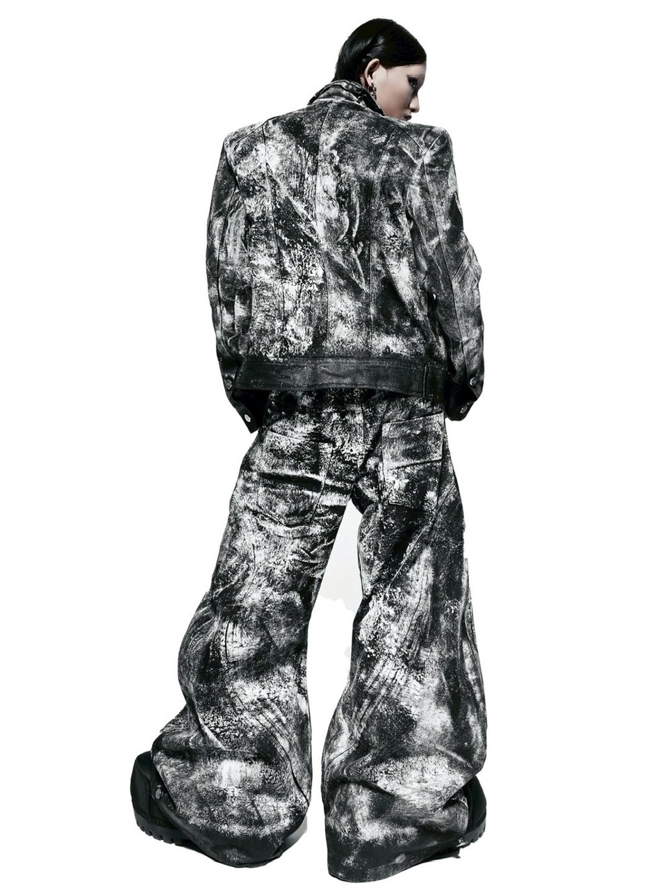 RICH】Smoke Waxed S-Wide Pants | OUR BRAND,RICH | PRESSING WEB SHOP