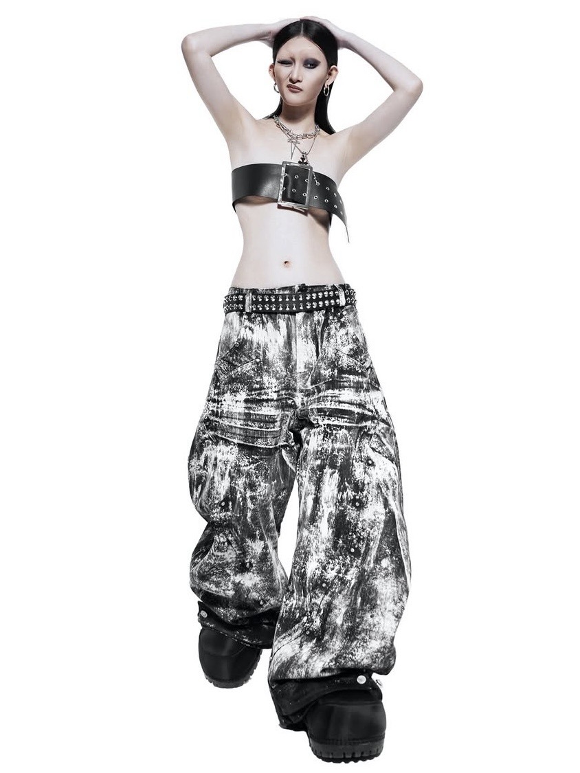 RICH】Smoke Waxed S-Wide Pants | OUR BRAND,RICH | PRESSING WEB SHOP