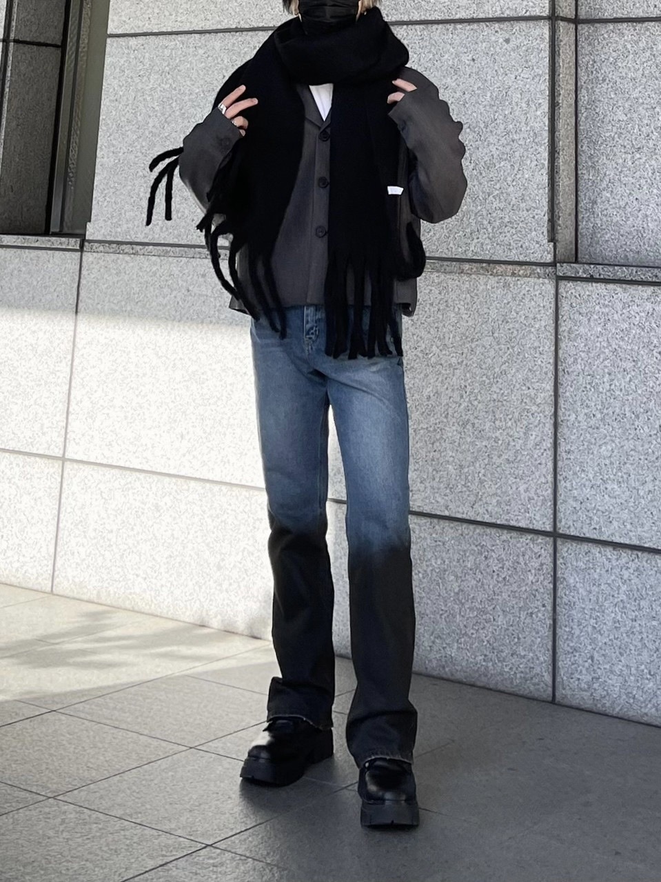 受注制【Chikashitsu +】volume color muffler (6color) | OUR BRAND