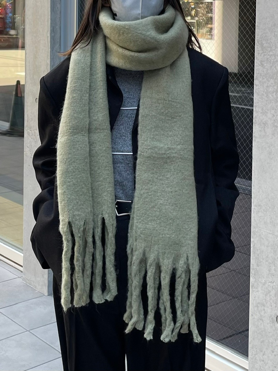 受注制【Chikashitsu +】volume color muffler (6color) | OUR BRAND