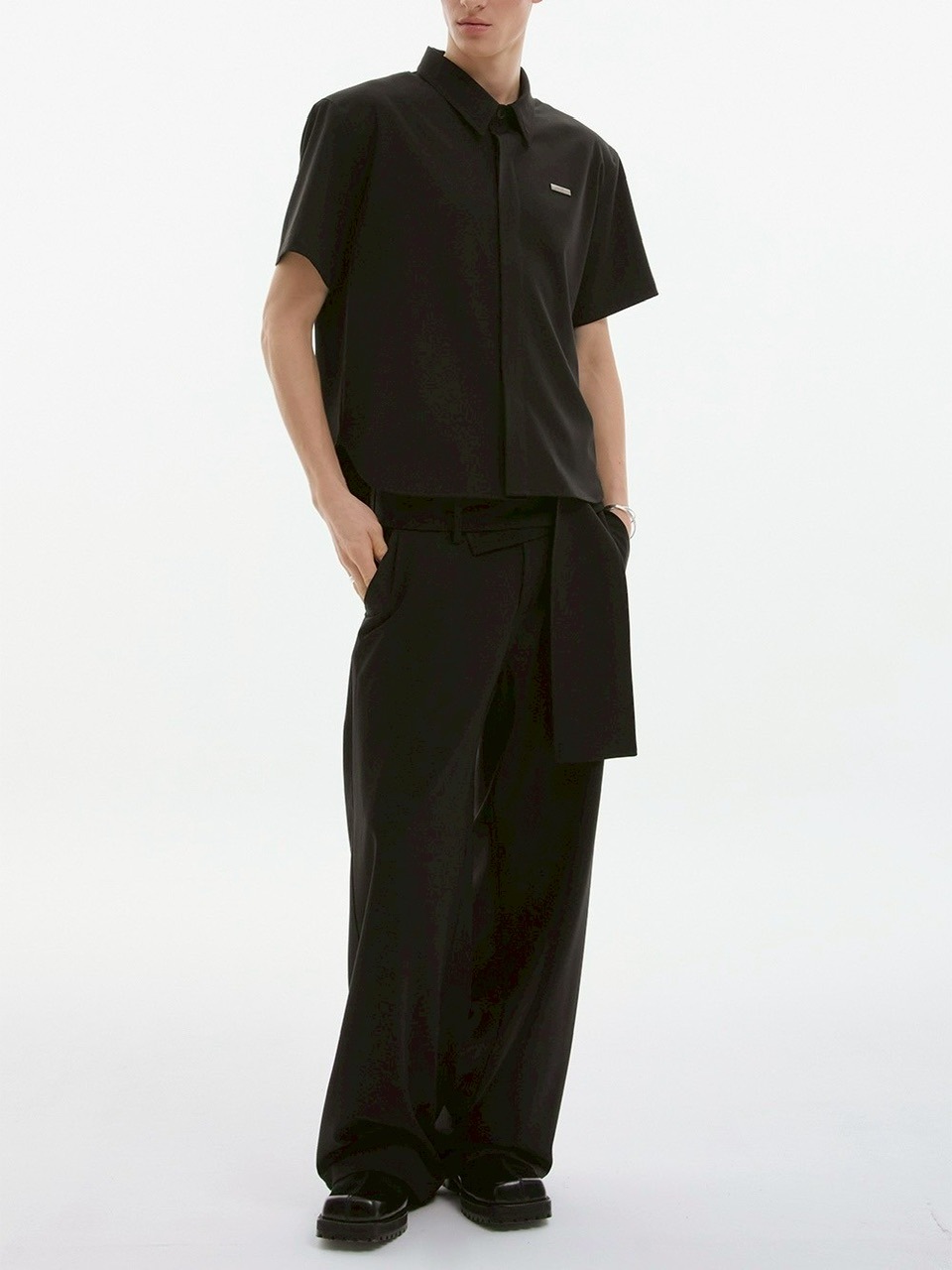 【ESC STUDIO】25SS★ spacious belt pants ESC STUDIO】spacious belt pants/ 【イーエスシーステュディオ