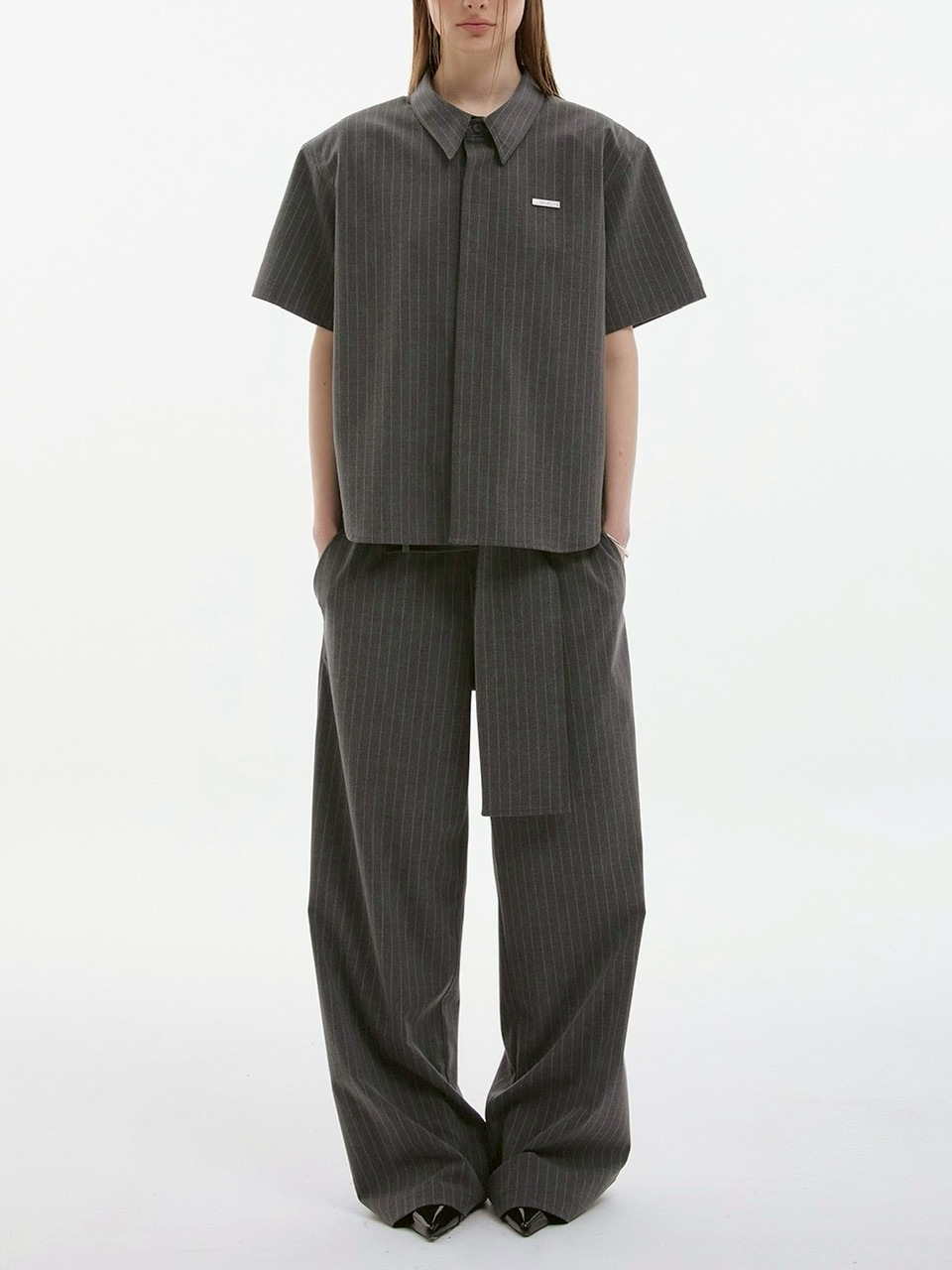 ESC STUDIO】spacious belt pants/ 【イーエスシーステュディオ