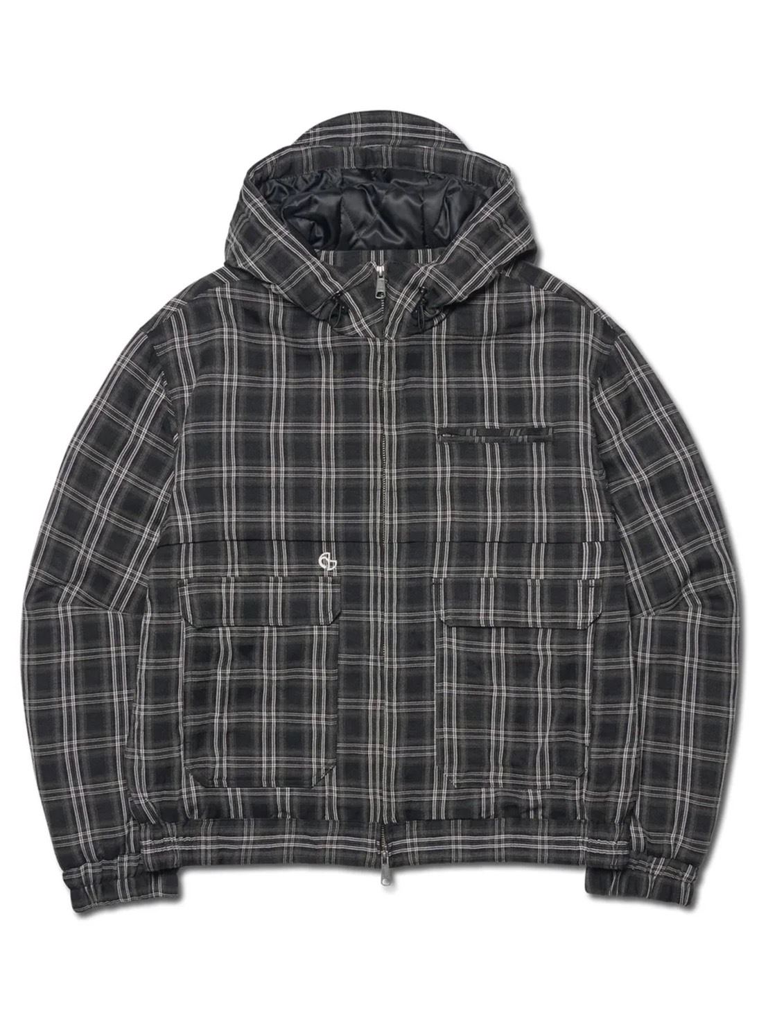 【NOMANUAL】CHECK HOODED JACKET