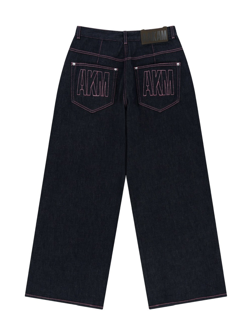 【AAKAM】Stitched Denim Pants