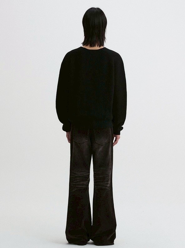 【DNSR】Embo Washed Corduroy Flare Pants