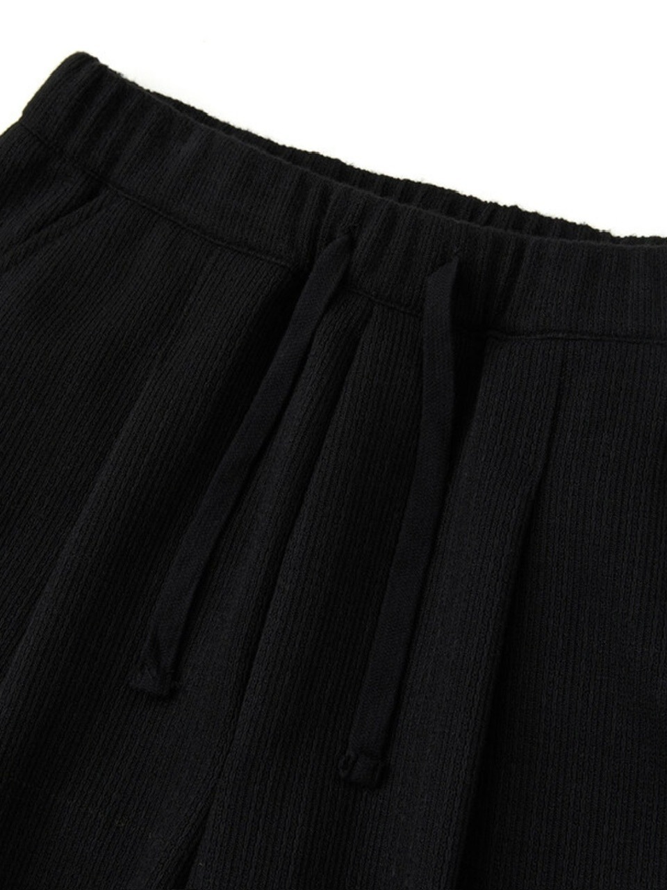 【DNSR】Knitted Banding Wide Pants