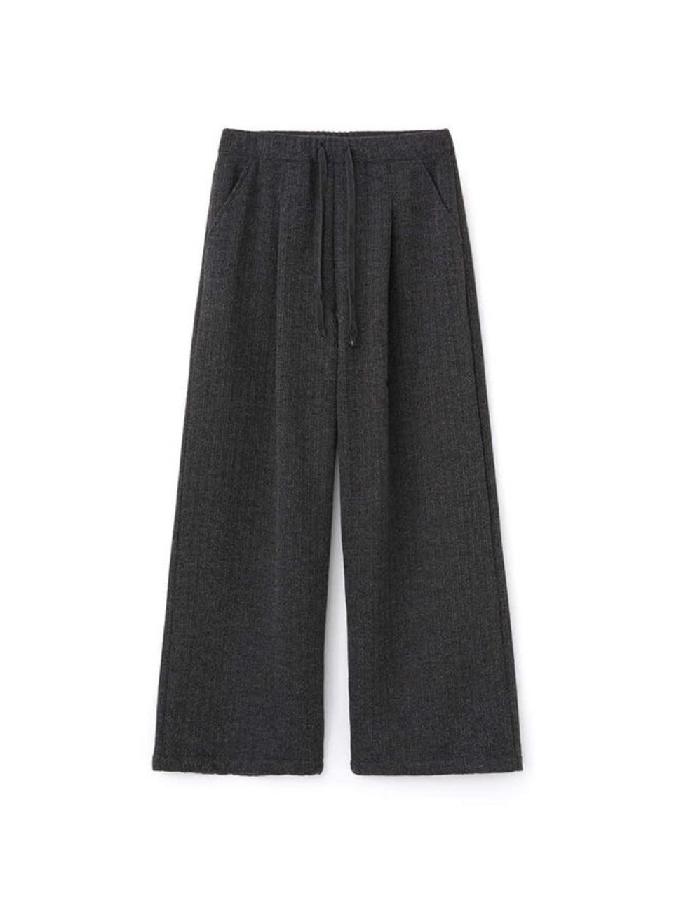 【DNSR】Knitted Banding Wide Pants