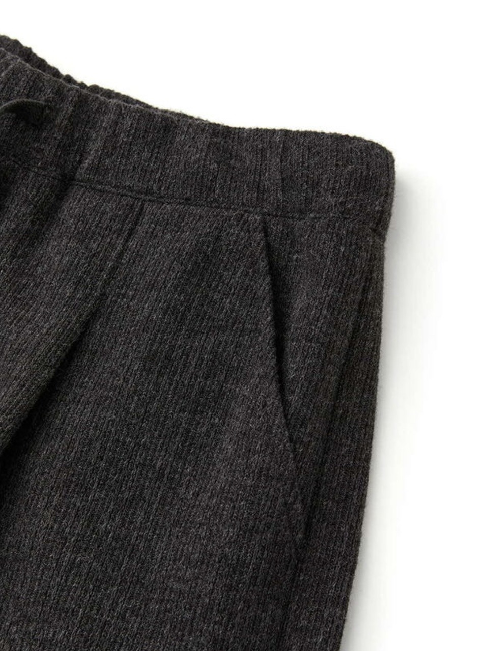 【DNSR】Knitted Banding Wide Pants