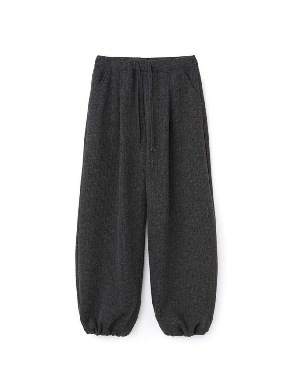 【DNSR】Knitted Banding Wide Pants
