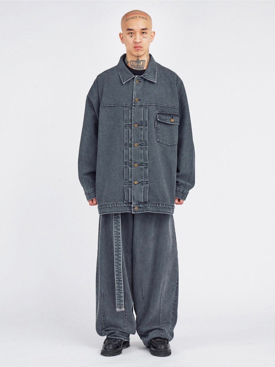 AJOBYAJO】Batwing Oversized Denim Jacket | OUR BRAND,AJOBYAJO