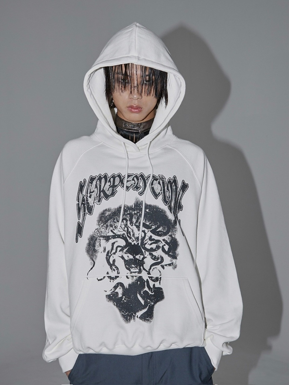 【SUNDAY OFF CLUB】SERPENTINE GRACE HEAVY TERRY HOODIE