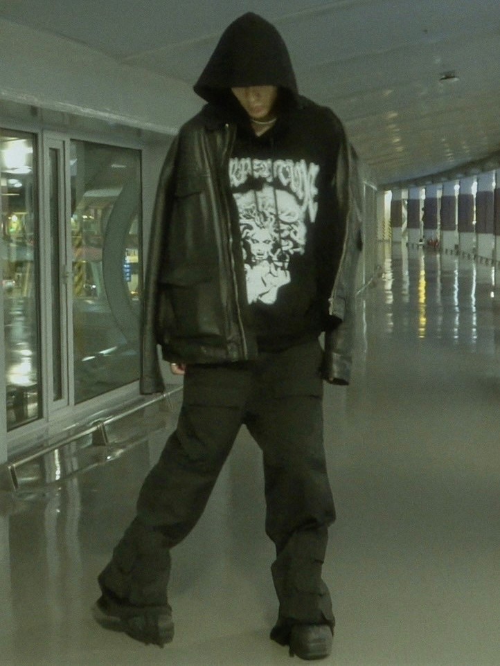 【SUNDAY OFF CLUB】SERPENTINE GRACE HEAVY TERRY HOODIE