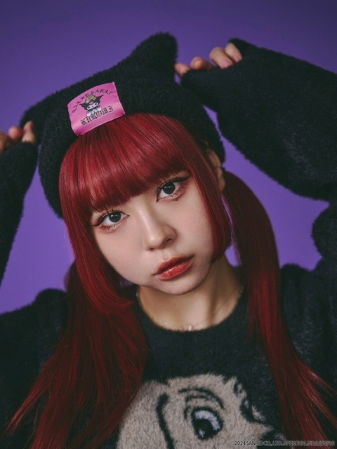 【GALFY×KUROMI】ふわふわ猫耳ニットCAP