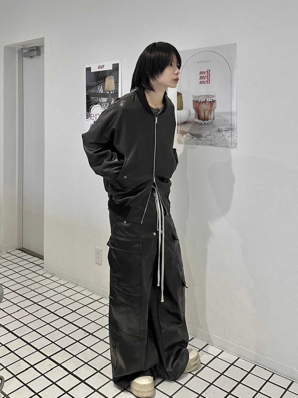 ジャケット・アウター cest nous double zipper leatherjacket LUV CODE】double zip up leather jacket | OUR BRAND,LUV CODE