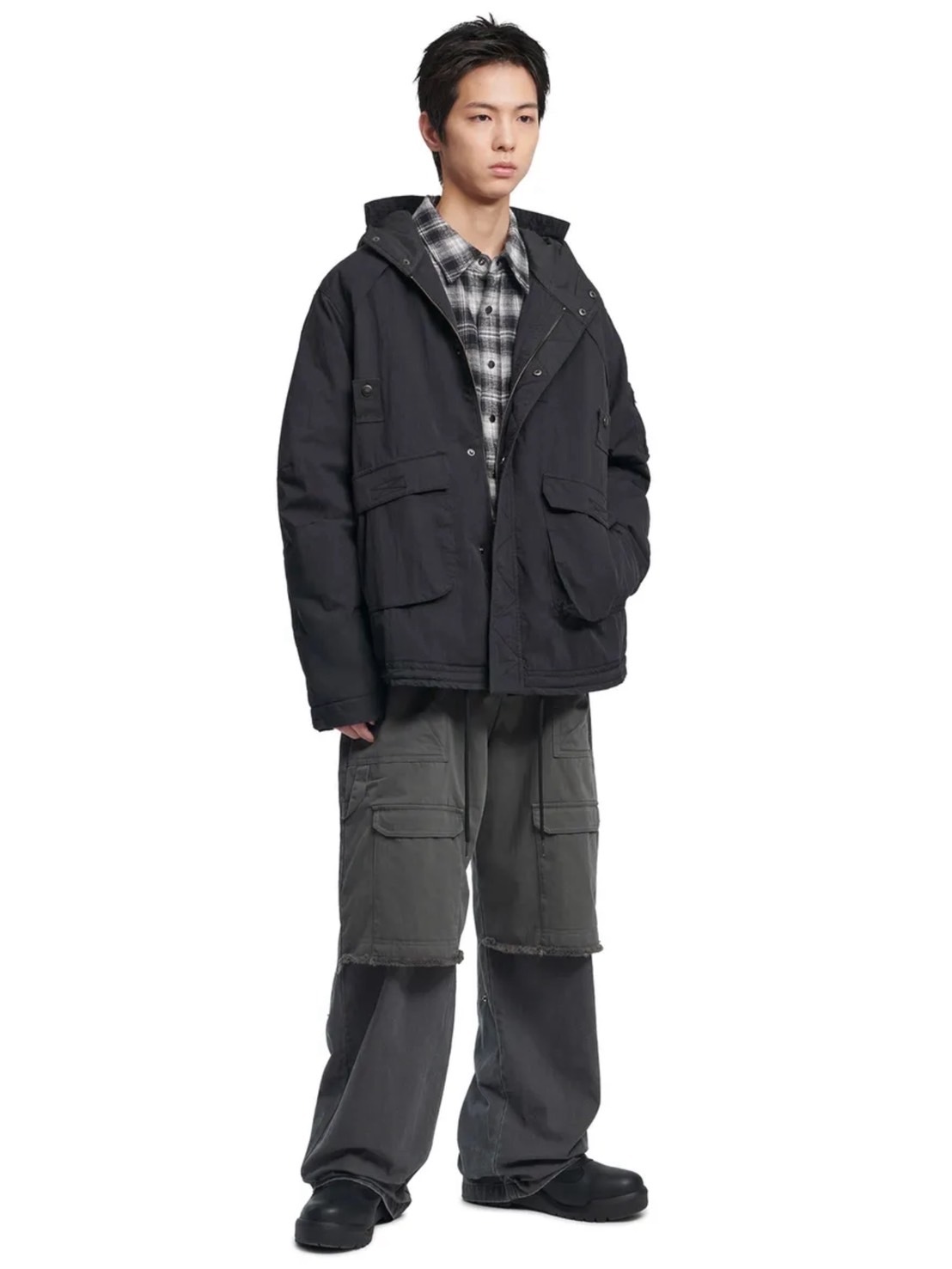 【NOMANUAL】HOODED FLIGHT JUMPER