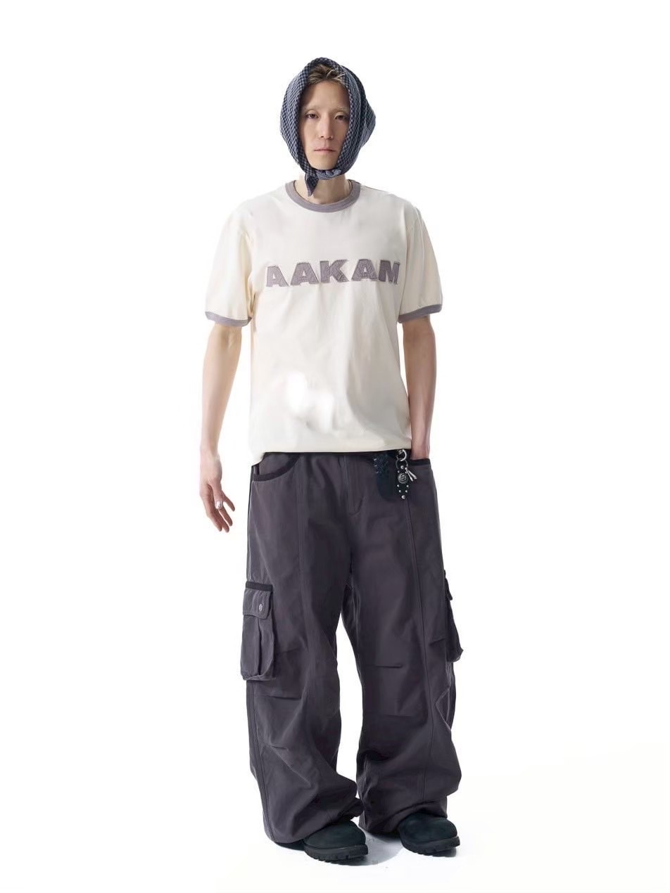 AAKAM Knee Pin-tuck Contrast Cargo 2