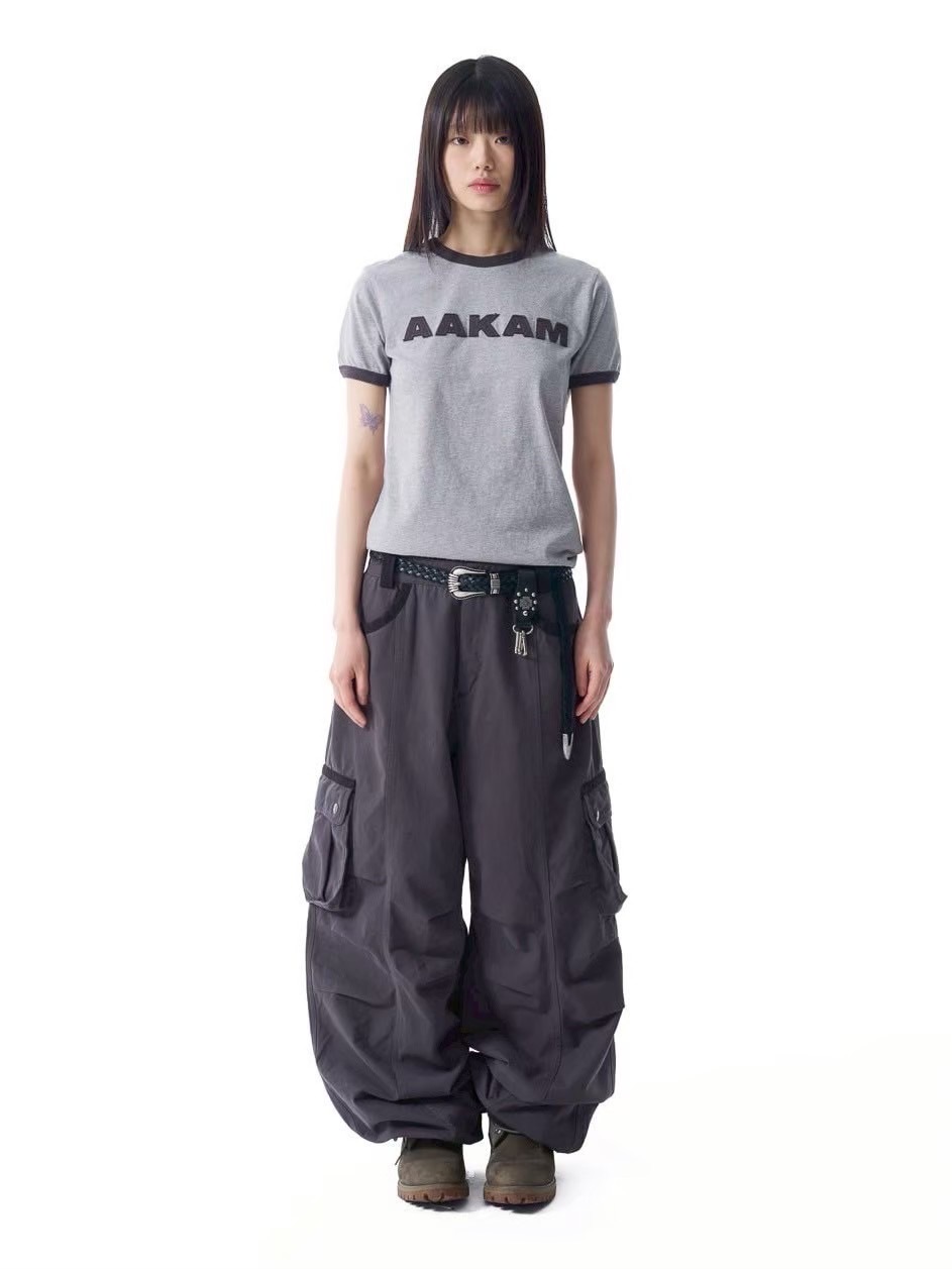 パンツ AAKAM Knee PinTuck Contrast Cargo Pants AAKAM】Knee Pin-tuck Contrast Cargo Pants | OUR BRAND,AAKAM