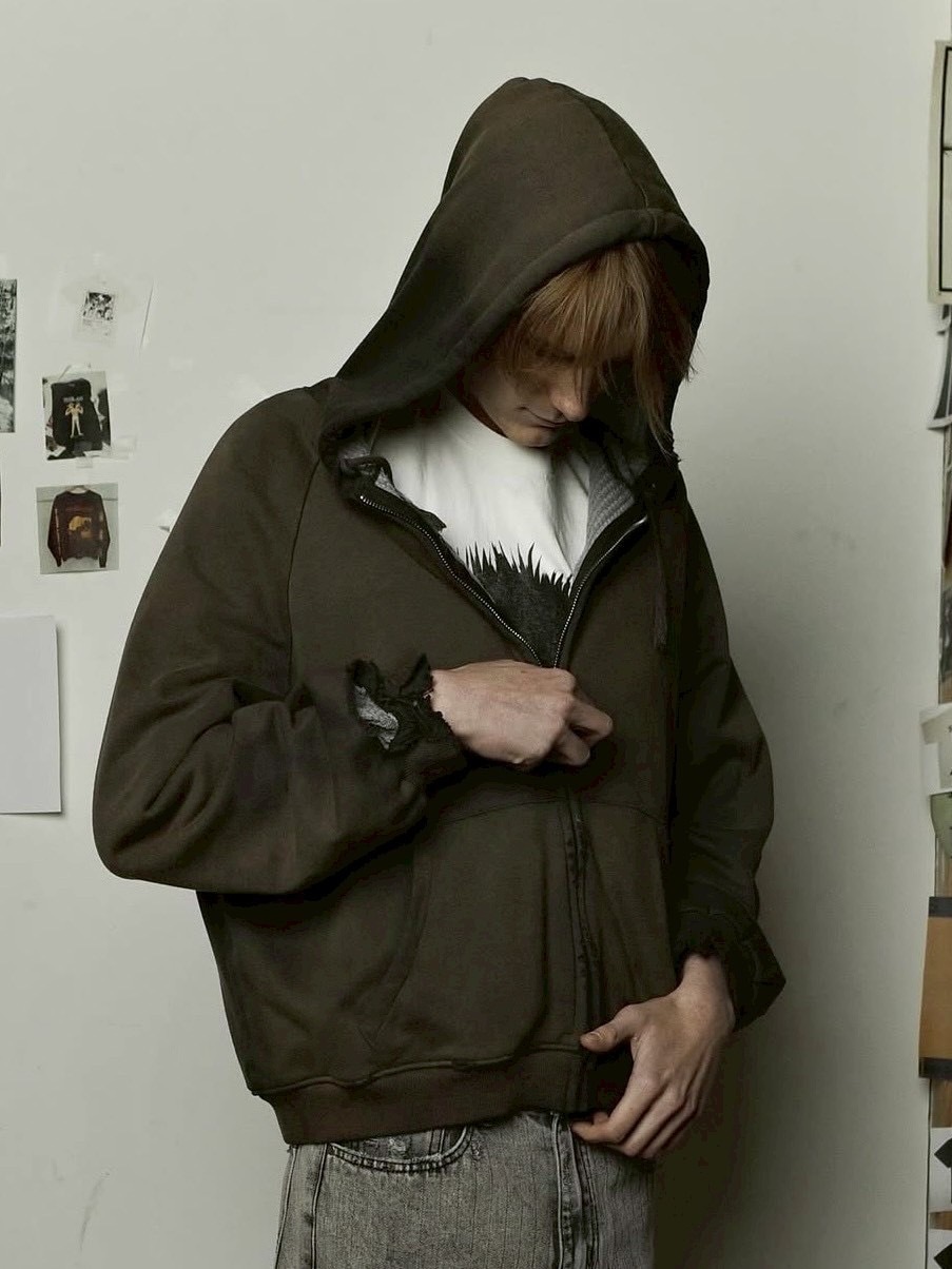 BASKETCASE】HENCH, thermal lined zip-up hoodie /【バスケットケース