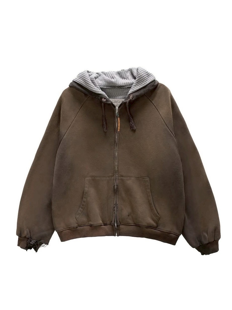 BASKETCASE】HENCH, thermal lined zip-up hoodie /【バスケットケース