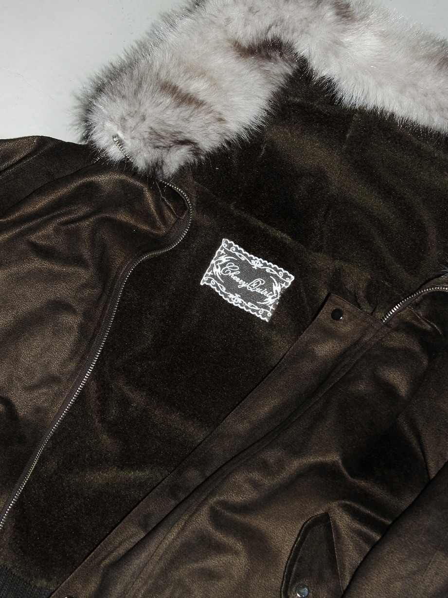 CHERRYQUIRI】suade fur hoodie jumper | OUR BRAND,CHERRYQUIRI