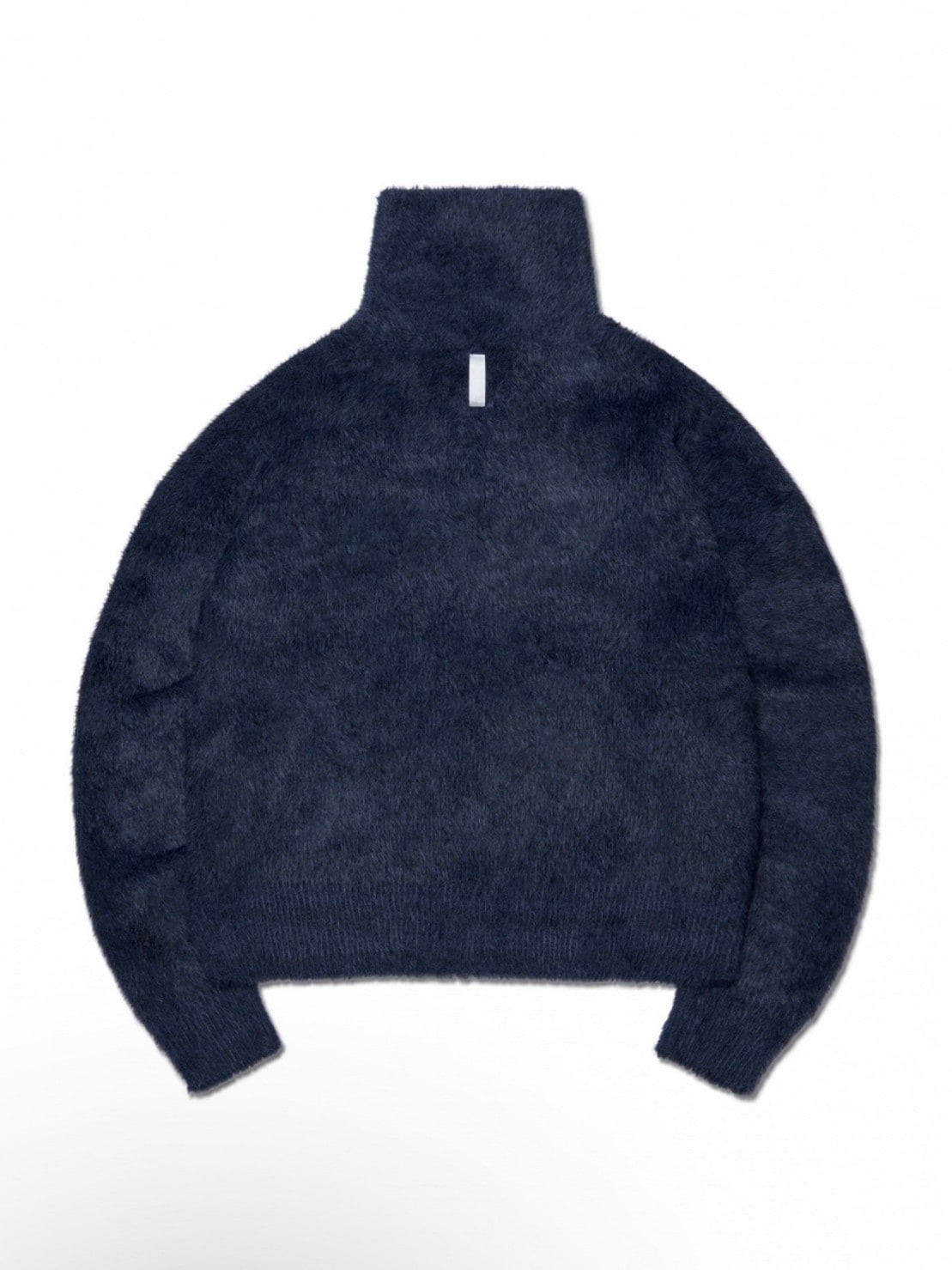 NOMANUAL】HIGH NECK HAIRY KNIT ZIP-UP | OUR BRAND,NOMANUAL