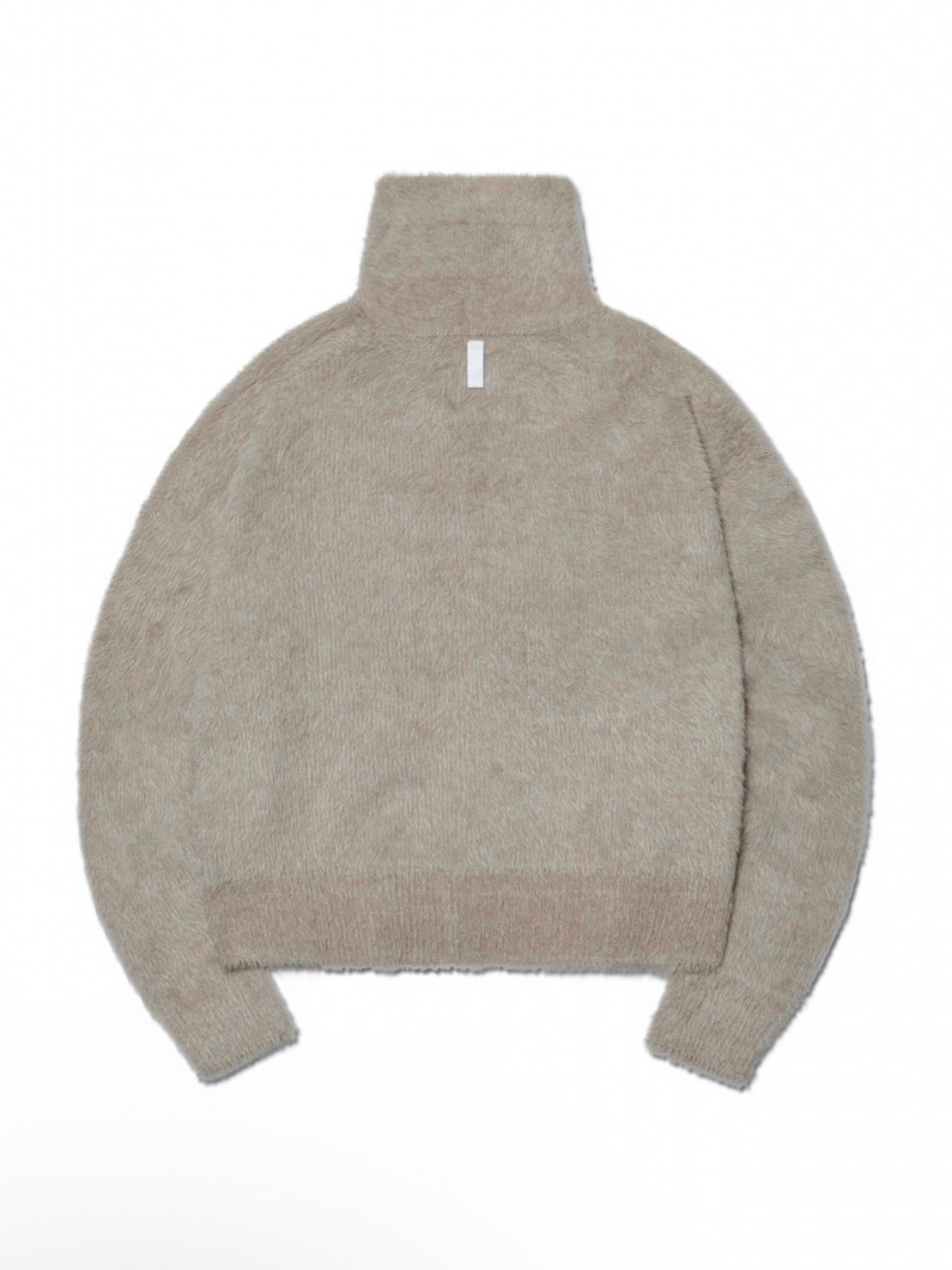 トップス Summer High Neck Knitted Pullover NOMANUAL】HIGH NECK HAIRY KNIT ZIP-UP | OUR BRAND,NOMANUAL