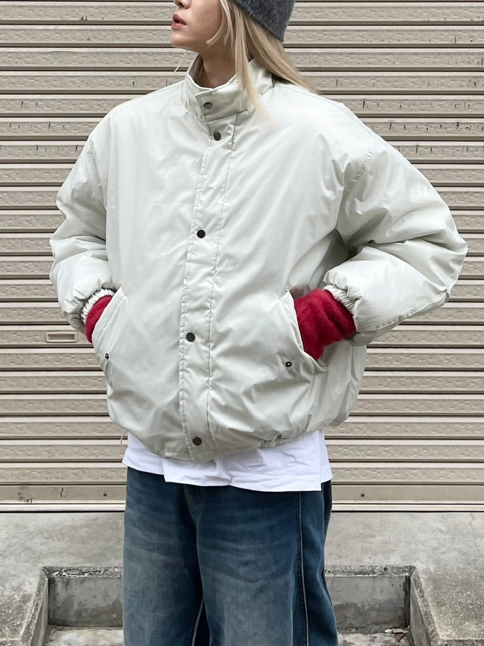 新品gypsohila clear blouson クリアブルゾン　ホワイト GP-257 Clear Blouson | gypsohila