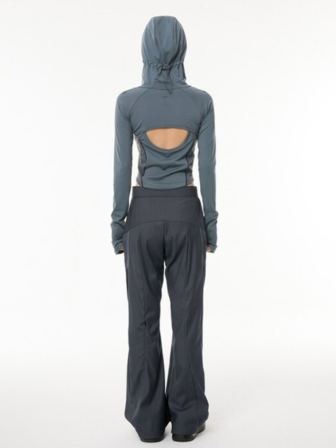 FLAREUP】19.Division Cut-out Hooded Zip-up | OUR BRAND