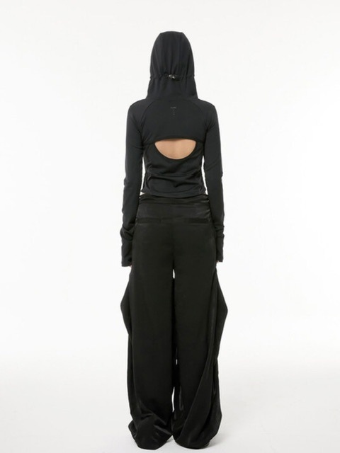 flare up フレアアップ FLAREUP】19.Division Cut-out Hooded Zip-up | OUR BRAND