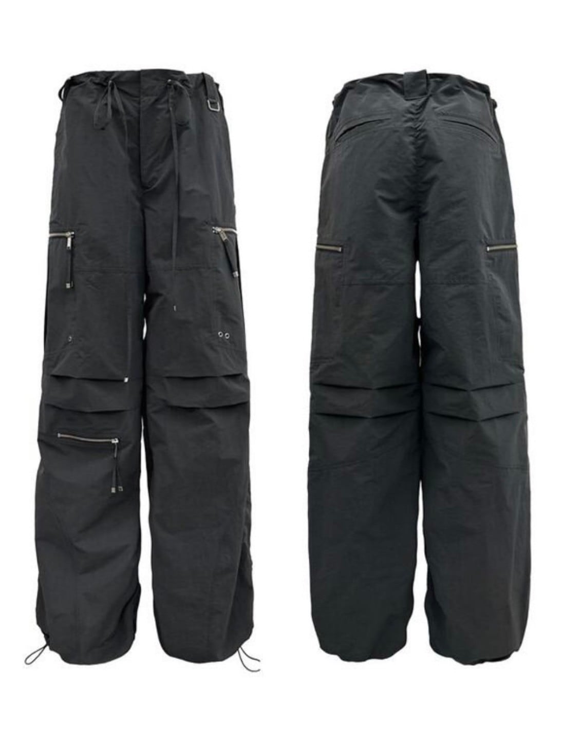 ◆NACHE◆ PUCKERING JOGGER PANTS UNISEX CHARCOAL 23SPBOT06CH NACHE】PUCKERING JOGGER PANTS (UNISEX) | OUR BRAND,NACHE
